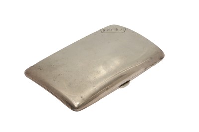 Lot 37 - AN EDWARDIAN STERLING SILVER CIGAR CASE, BIRMINGHAM 1903 BY HORTON AND ALLDAY