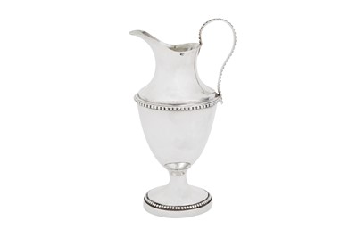 Lot 481 - An early 19th century Dutch silver cream jug, Rotterdam 1801 by Hendrik Vrijman (active 1780 – 1811)