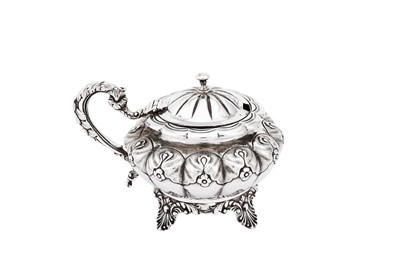 Lot 416 - A William IV sterling silver mustard pot, London 1835 by Joseph and Albert Savory