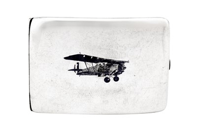 Lot 453 - An early 20th century Iraqi silver and niello cigarette case, dated 1938 signed Majeed