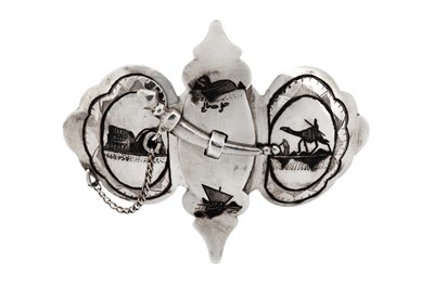 Lot 438 - A mixed group of early to mid - 20th century Iraqi silver and niello jewellery