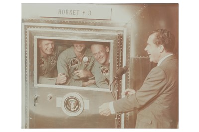 Lot 396 - President Nixon Welcomes Apollo XI Astronauts - USS Hornet.