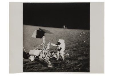 Lot 410 - Apollo 12: Charles Conrad inspects Surveyor on the Ocean of Storms