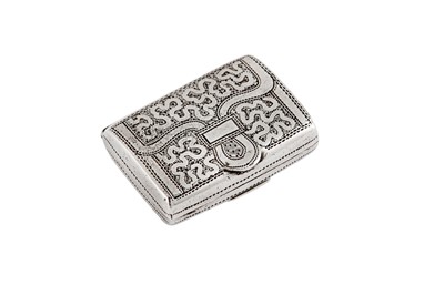 Lot 11 - A George III sterling silver vinaigrette, Birmingham 1819 by Joseph Wilmore