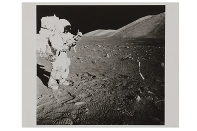 Lot 356 - Apollo 17 Schmitt Collects Lunar Rake Samples, North Massif