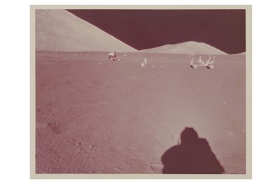 Lot 425 - Apollo 17 Commander Cernan photographs lunar workscene at Taurus-Littrow
