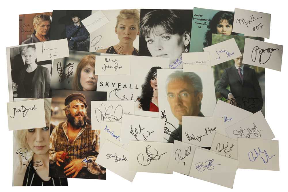 Lot 340 - Autograph Collection.- James Bond Interest