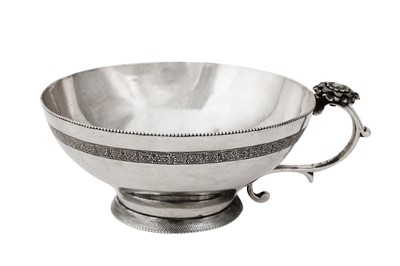 Lot 429 - A mid-19th century Ottoman Turkish silver water cup, circa 1840, tughra of Sultan Abdul Mecid (1839-61)