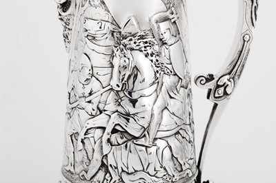 Lot 600 - A good Victorian sterling silver claret or wine drinking set, London 1877 by Elkington and Co