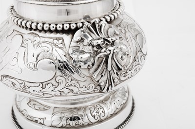 Lot 600 - A good Victorian sterling silver claret or wine drinking set, London 1877 by Elkington and Co