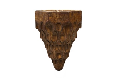 Lot 275 - A LARGE HISPANO-MORESQUE REVIVAL GILT WOODEN MUQARNAS CEILING ELEMENT