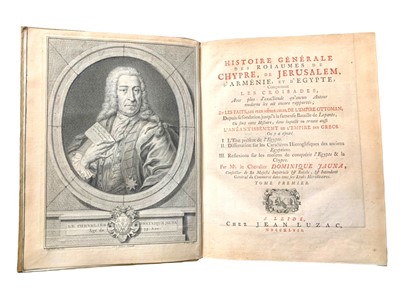 Lot 77 - Jauna. Histoire Generale....Chypre de Jerusalem. 1747