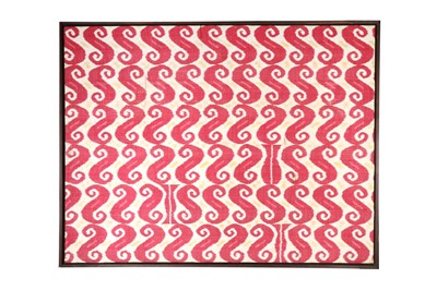 Lot 471 - A LARGE PANEL OF SILK AND COTTON IKAT