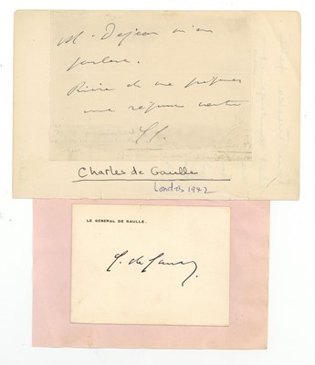 Lot 173 - De Gaulle (Charles)