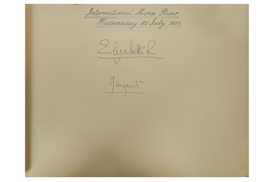 Lot 9 - Autograph Album.- Incl. Queen Elizabeth II, Prince Philip, Ian Fleming & Others