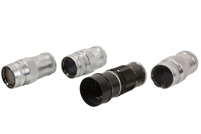 Lot 346 - A Selection of Canon 135mm f/3.5 LTM Lenses