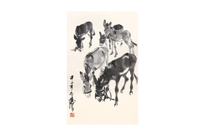 Lot 84 - ATTRIBUTED TO HUANG ZHOU 黄胄（款）(1925 - 1997)