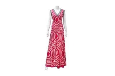Lot 236 - Jean Paul Gaultier Pink Abstract Print Resort Dress - Size L