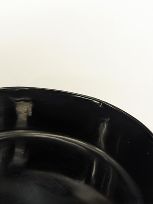 Lot 68 - A CHINESE CINNABAR LACQUER 'LYCHEE' CIRCULAR SEAL PASTE BOX AND COVER