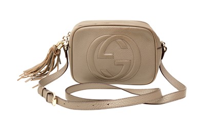 Lot 371 - Gucci Grey Soho Disco Crossbody Bag