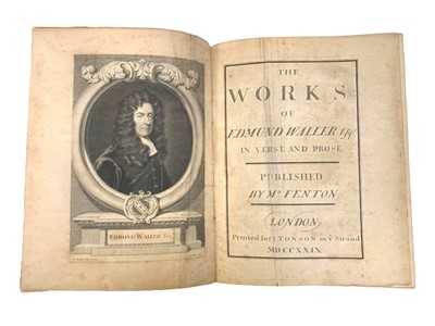 Lot 216 - Waller. Works, 1729