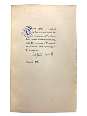 Lot 222 - Woolf (Virginia) Street Haunting