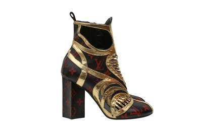 Lot 296 - Louis Vuitton Infrarouge Queen Of Hearts Ankle Boot -Size 37