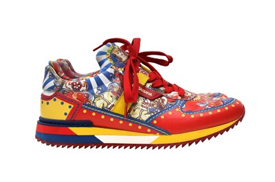 Lot 264 - Dolce & Gabbana Carretto Siciliano Print Trainer