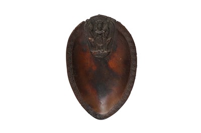 Lot 573 - λ A RARE RHINOCEROS HORN 'VISHNAVA' BOWL