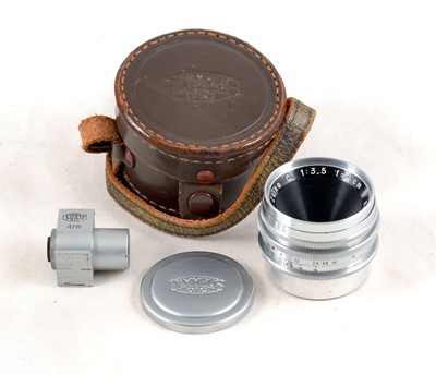 Lot 112 - A Rare Exakta Mount Olympus Zuiko C 4cm f3.5 Lens & Finder.