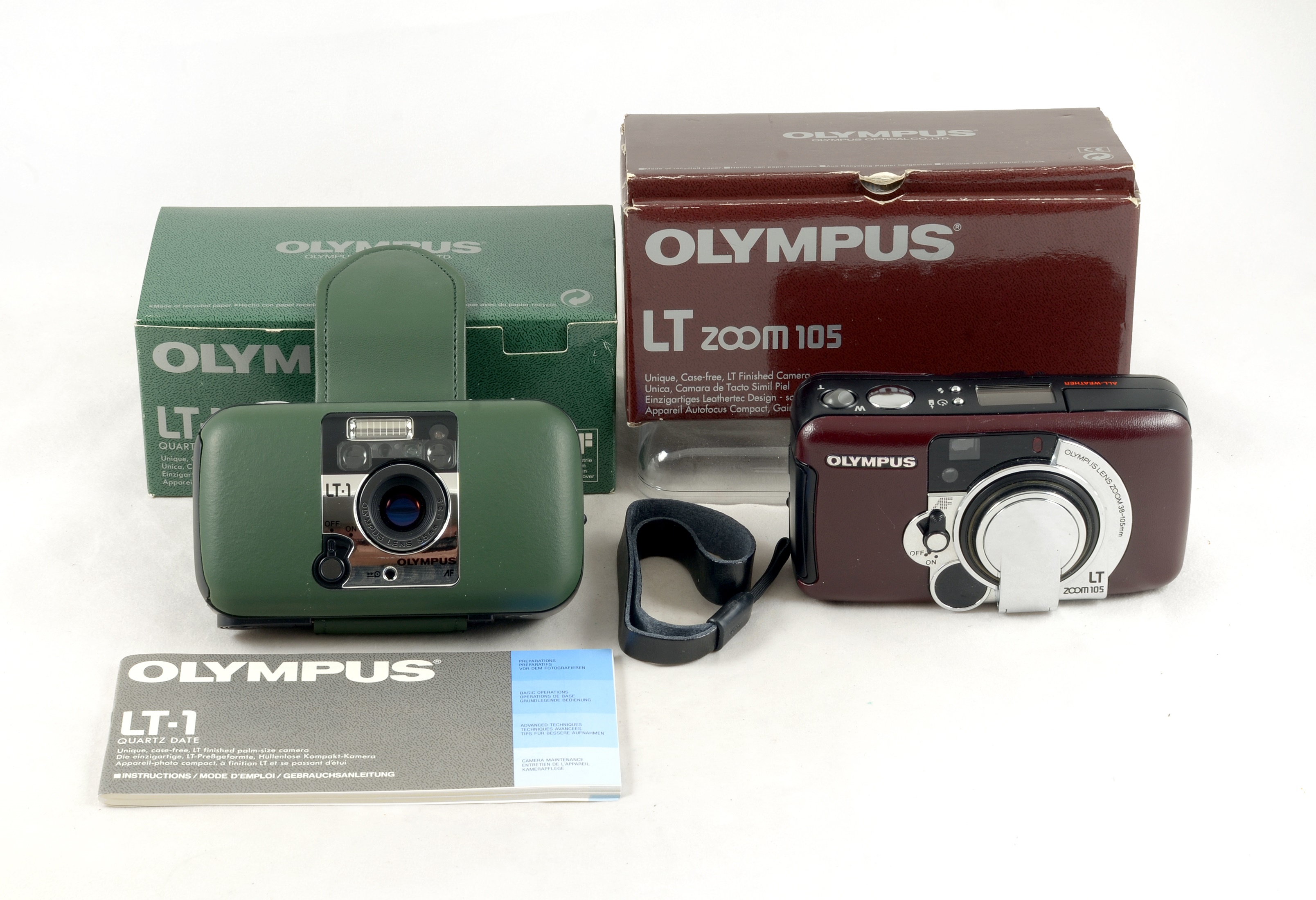 Lot 154 - Green Olympus LT-1 & Brown LT Zoom 105