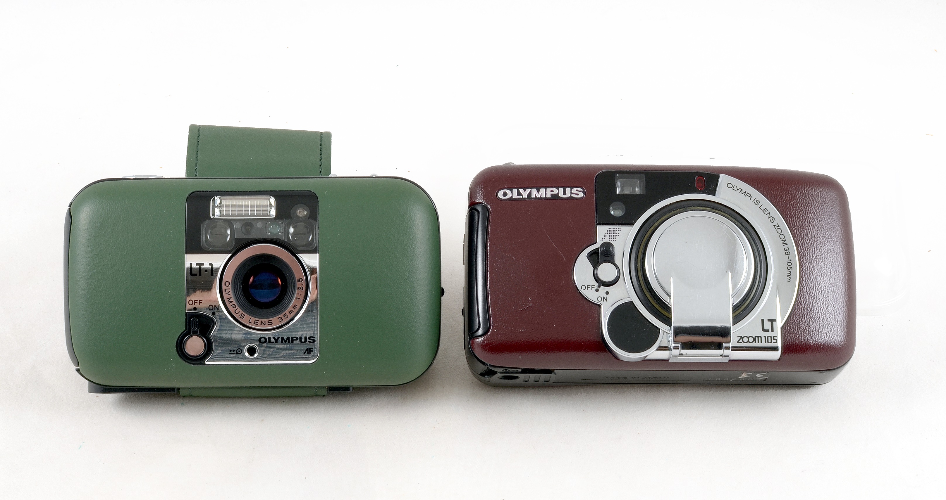 Lot 154 - Green Olympus LT-1 & Brown LT Zoom 105