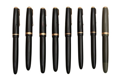 Lot 756 - A GROUP OF EIGHT ASSORTED PARKER FOUNTAIN PENS