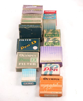 Lot 100 - Selection of Olympus Pen Filters & Close-Up Lenses.