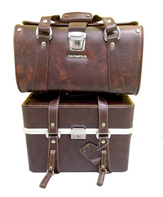 Lot 102 - A Large Heavy Duty Olympus Camera Case & One Other.