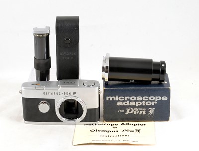 Lot 120 - Olympus Pen F Half Frame Body, Single Stroke Medical Body.