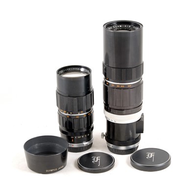 Lot 128 - Two Olympus Pen F Zoom Lenses.