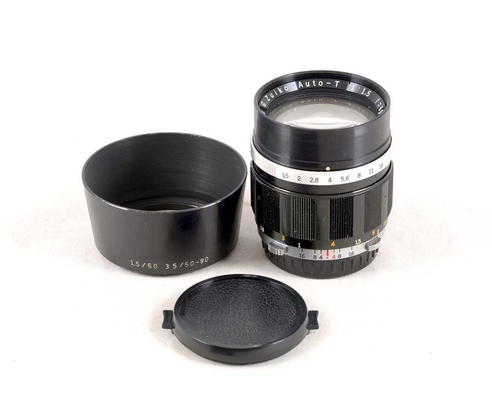 Lot 132 - A Rare Olympus Pen F 60mm f1.5 Auto T Lens.
