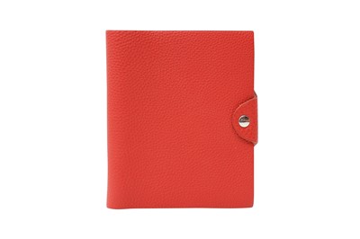 Lot 283 - Hermes Red Togo Ulysse Neo Notebook Cover PM