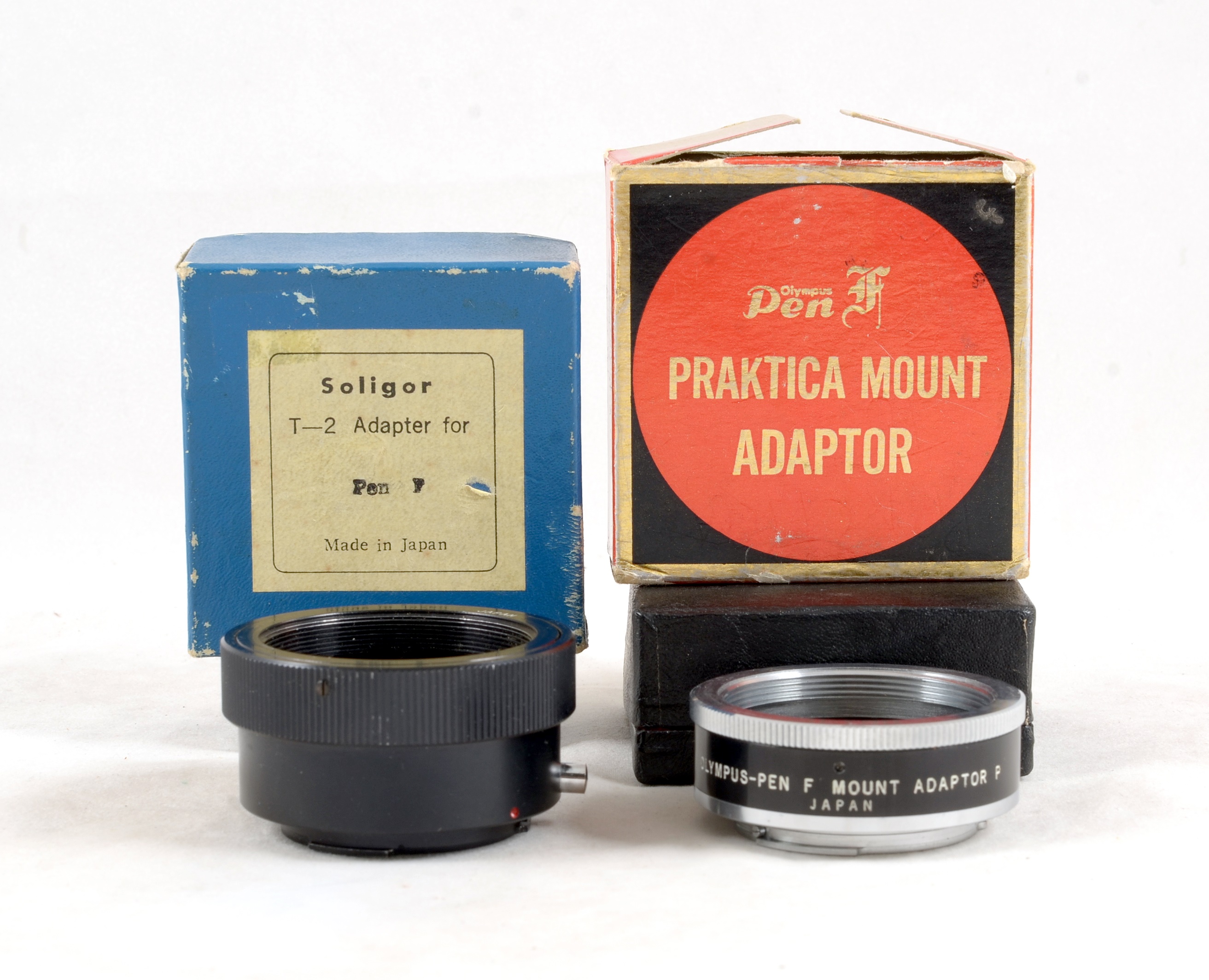 Lot 142 - Olympus Pen F Mount Adapters for Praktica