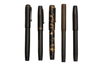 Lot 763 - A GROUP OF FIVE ASSORTED FOUNTAIN PENS
