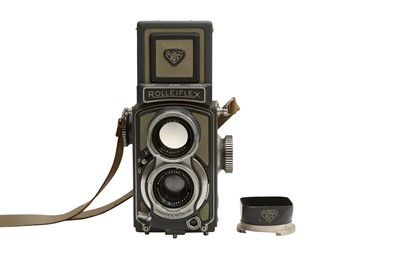 Lot 230 - A Rolleiflex Grey Baby 4x4 TLR Camera