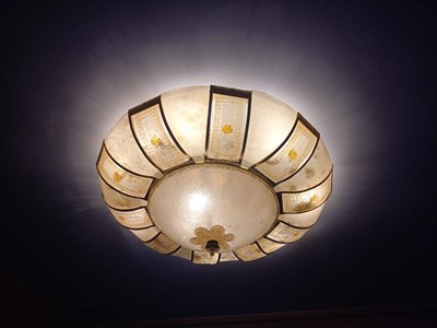 Lot 597 - A MURANO GLASS CHANDELIER