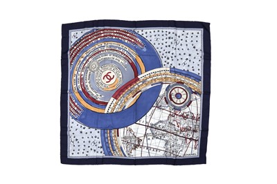 Lot 206 - Chanel Astrological Silk Print Scarf