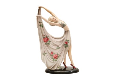 Lot 525 - TWO ART DECO CERAMIC FIGURES
