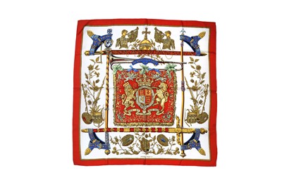 Lot 266 - Hermes 'Dieu Et Mon Droit' Silk Print Scarf