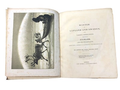 Lot 75 - Brooke (Sir Arthur de Capell) A Winter in Lapland and Sweden