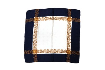 Lot 329 - Chanel Medallion Logo Silk Print Scarf