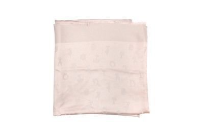Lot 244 - Christian Dior Metallic Pink Monogram Shawl