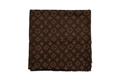 Lot 436 - Louis Vuitton Metallic Brown Classique Monogram Shawl
